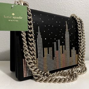 Glitzy Ritzy Marci—Kate Spade recharge-able light up NYC sky LED purse